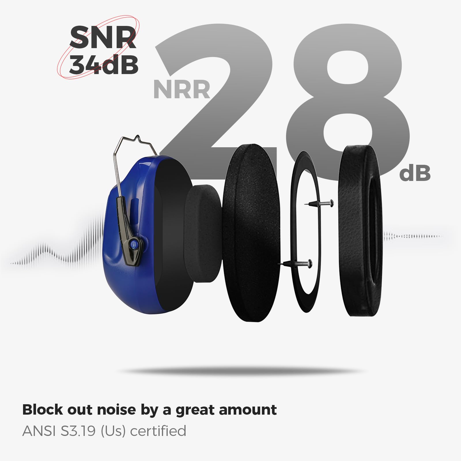 BEAR db EARページ no.1 BEAR db EARページ no.1 DECIBEL DEFENSE Attachable Hardhat
