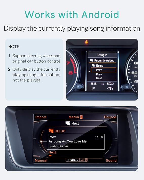 Bluetooth Adapter for Audi MMI 2G with AMI Port, Bluetooth Receiver