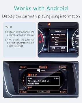 Bluetooth Adapter for Audi MMI 2G with AMI Port, Bluetooth Receiver