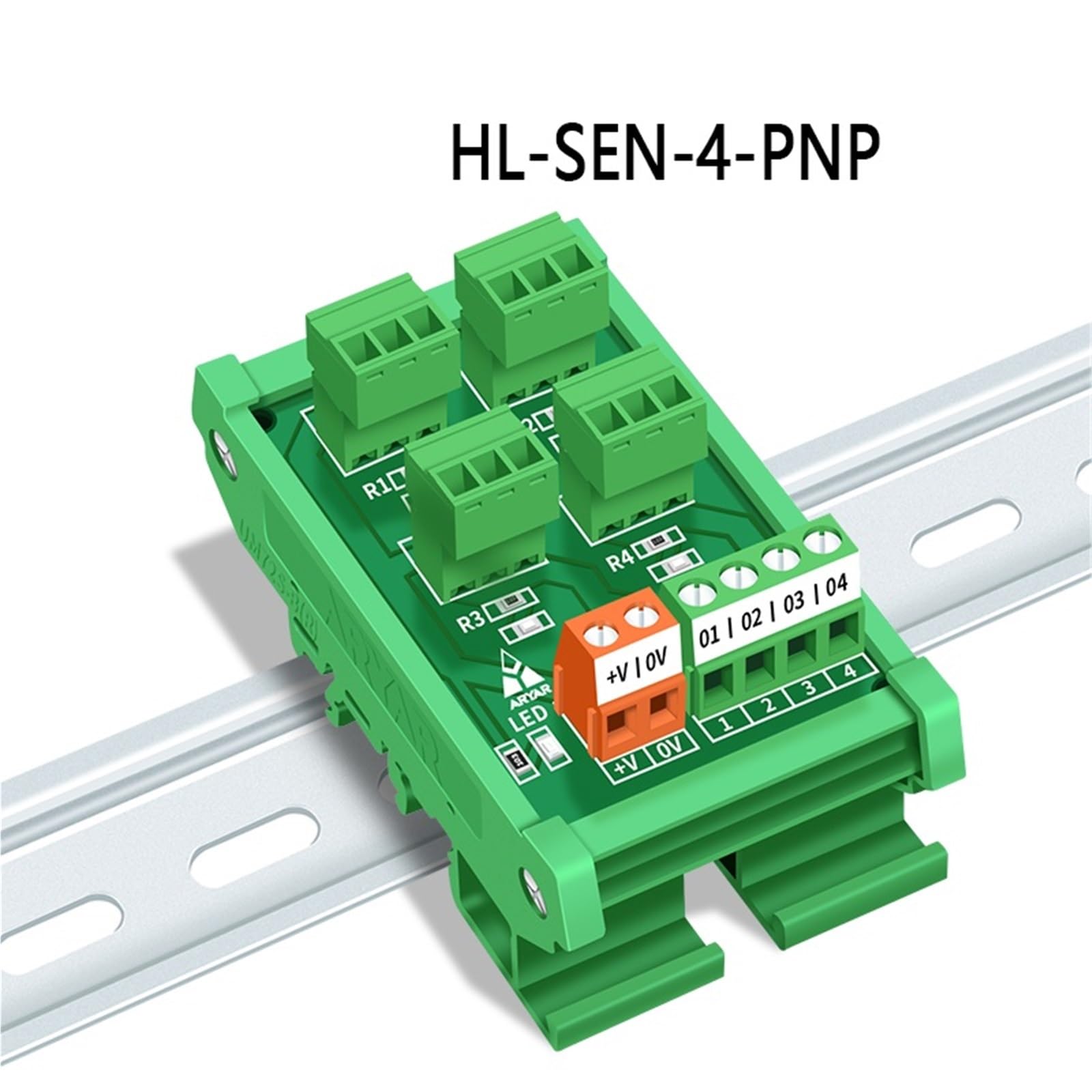 1 sztuk montaż na szynie DIN 5V-24V czujnik okablowania terminal terminal fotoelektryczny przełącznik zbliżeniowy sprężyna 8 bitów 2 przewody 3 przewody (HL-SEN-10, terminal sprężynowy, sygnał
