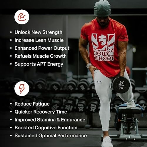 Miniatura 4 de OLD SCHOOL - Polvo de monohidrato de creatina micronizada para mujeres y hombres suplementos posteriores al entrenamiento para ganancia crecimiento