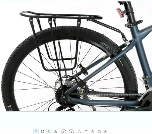 Miniatura 8 de Portaequipajes trasero para bicicleta, se adapta a la mayoría de bicicletas de montaña y bicicletas de carretera, capacidad de 130 libras (132.3 lbs)