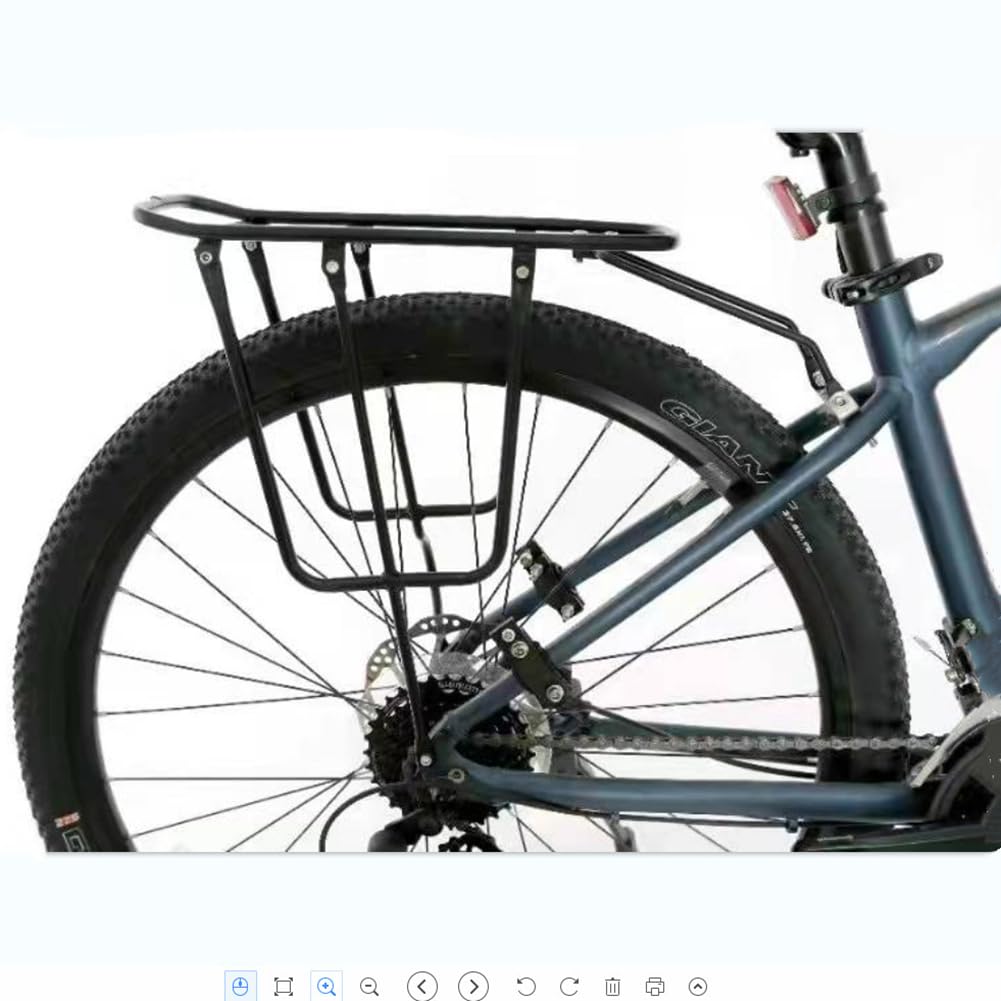 Portapacchi posteriore per mountain bike e bici da strada, capacità 60 kg