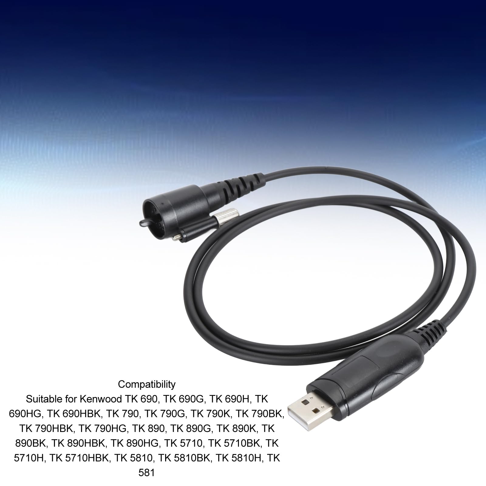 POENVFPO Cavo di Programmazione USB Versatile per Radio, velocità di Trasmissione Stabili, Maggiore produttività, per Professionisti della Programmazione Radio