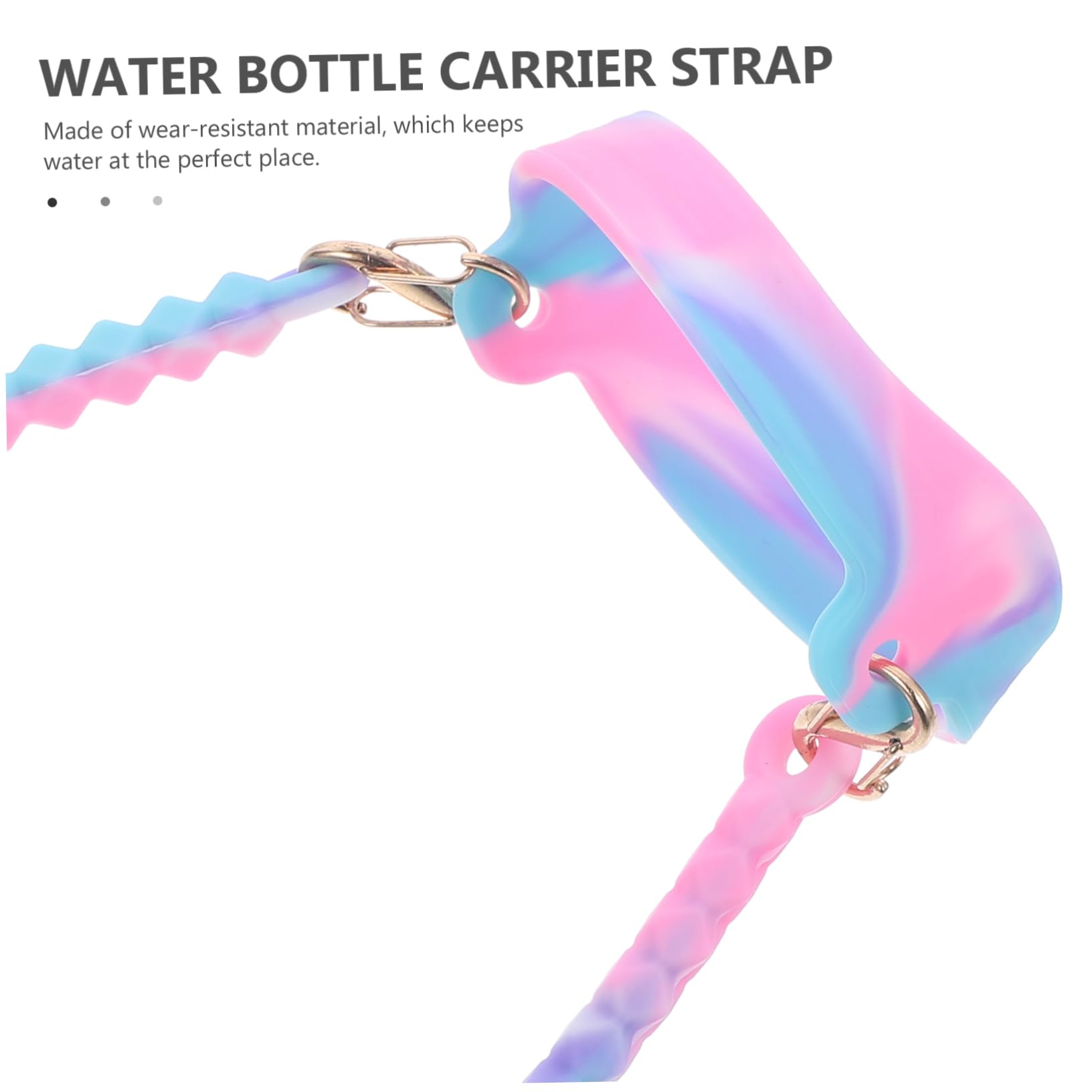 Toyvian 5 Sätze Flaschenbandhaltergurt Wasserflaschengurt Flaschentragegurt Wasserflasche Faltbare Wasserflaschen Tragegurt Edelstahl Laufflasche Großer Flaschenträger 2 Stücke * 5