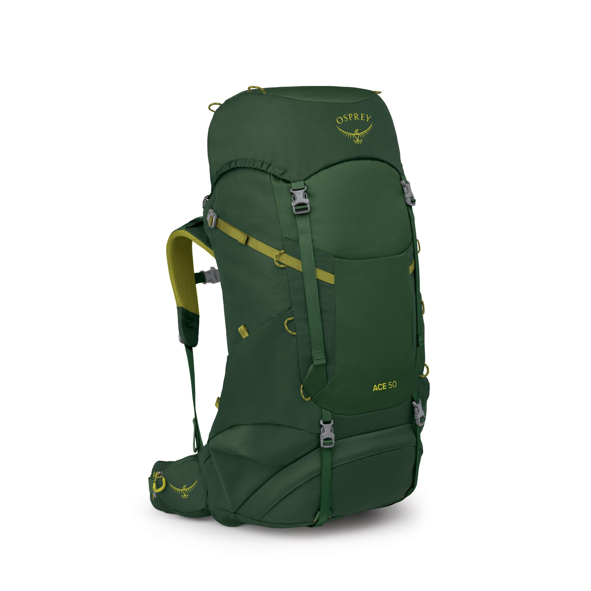 Osprey Ace Mochila de trekking infantil, 50L, Green Canopy/Matcha Green
