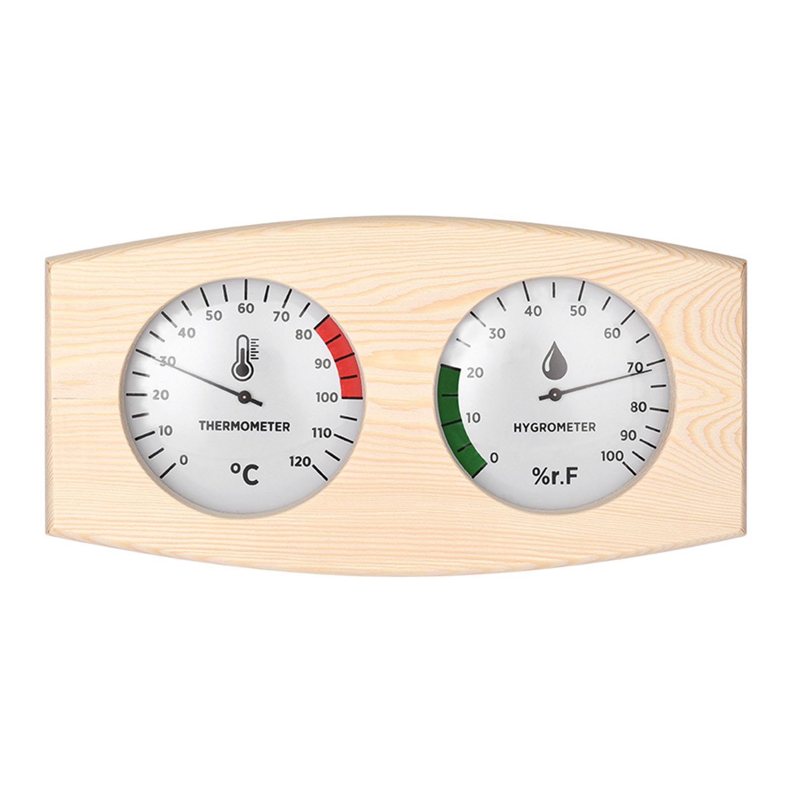 Zxfdsfdbnm Multicolor Accuracy Sauna Room Thermometers Hygrometer With Temperature & Humidity Display Simple To Operate For Home Gyms Glass Cover Steambath Thermograph