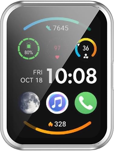 Miniatura 6 de TenCloud Fundas protectoras de pantalla compatibles con Huawei Watch FitWatch Fit NewWatch Fit Edición Especial B39 Smartwatch Accesorios Fundas de