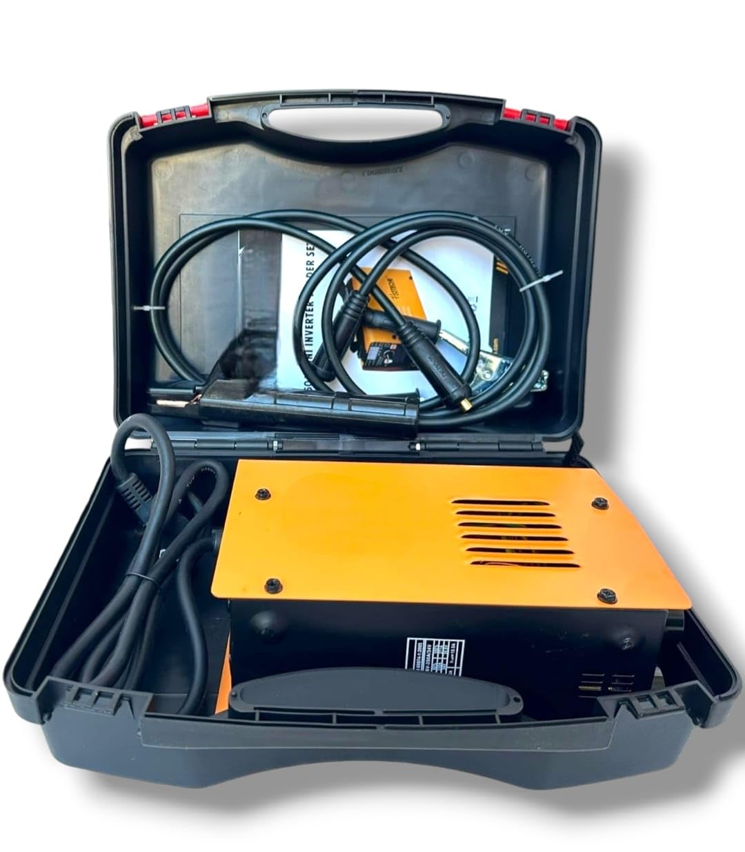 Saldatrice inverter piccola mini 350 Ampere 350A Con valigia trasporto e accessori solo 2 kg a elettrodo