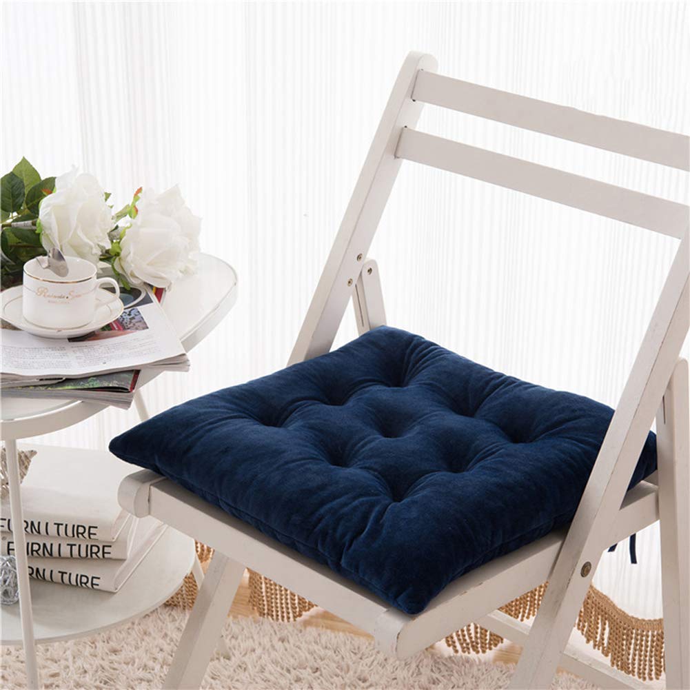 Coussinets de chaise en peluche 40x40 cm et galette de siège de bureau