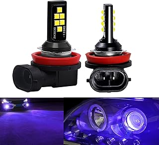 SOCAL-LED LIGHTING 2x H11 H8 LED Fog Light Bulb for Powersports Advanced 3030 SMD Bright Colorful Daytime Running DRL Lamp, Purple