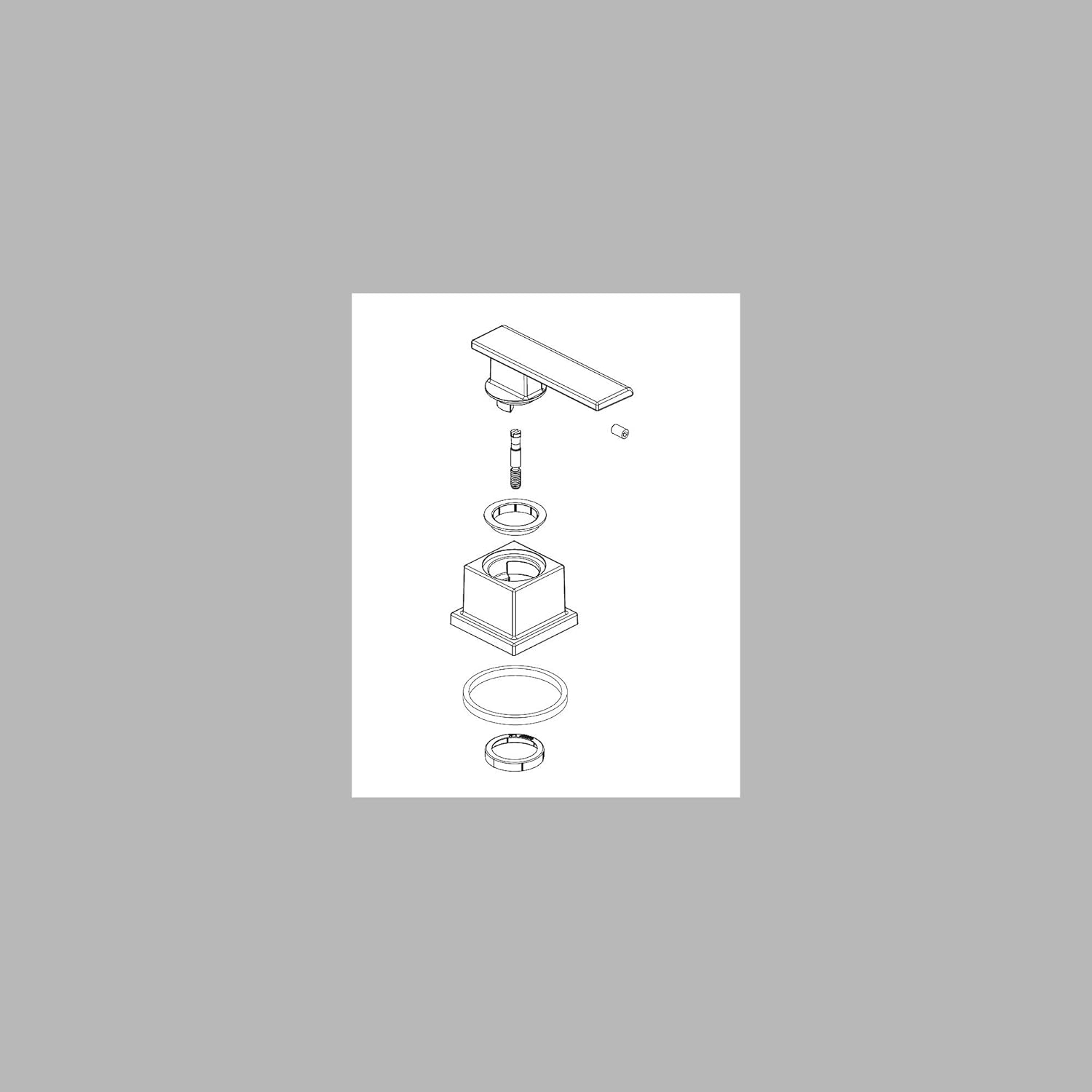 Delta Faucet RP63356 Vero Roman Tub Lever Handle Assembly, Cold, Chrome