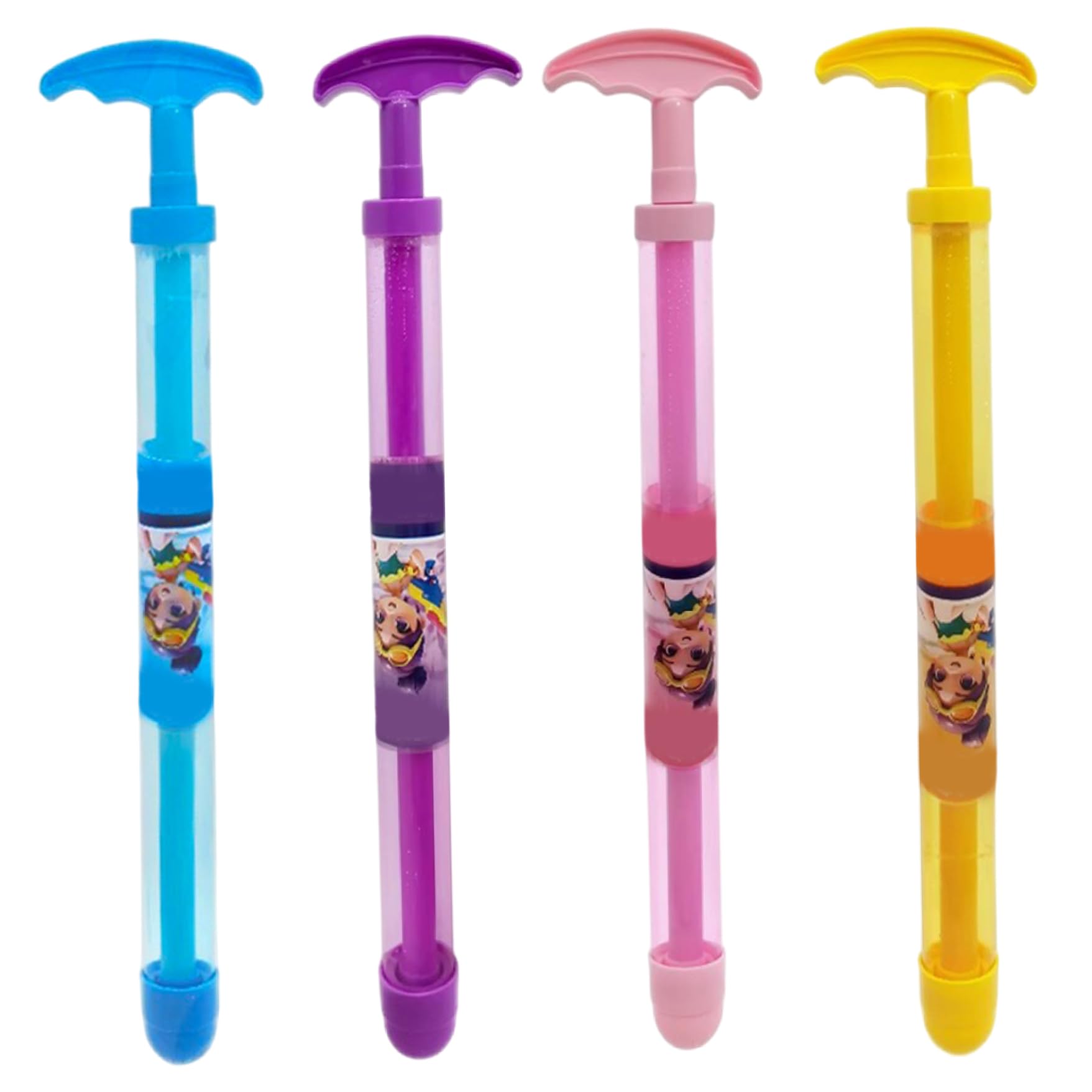 Rwigeboo Water Guns for Kids, 4PCS 15" Firework Squirter Water Gun with Handle, Large Range Plastic Watering Squirter Toy for Outdoor Pool Beach Outdoor Fighting Play Toys