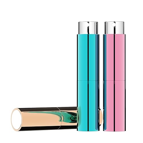 Vitog Botella de perfume de viaje recargable, a prueba de fugas, juego de botellas de aerosol recargables para viajes (3 piezas) dispensador de