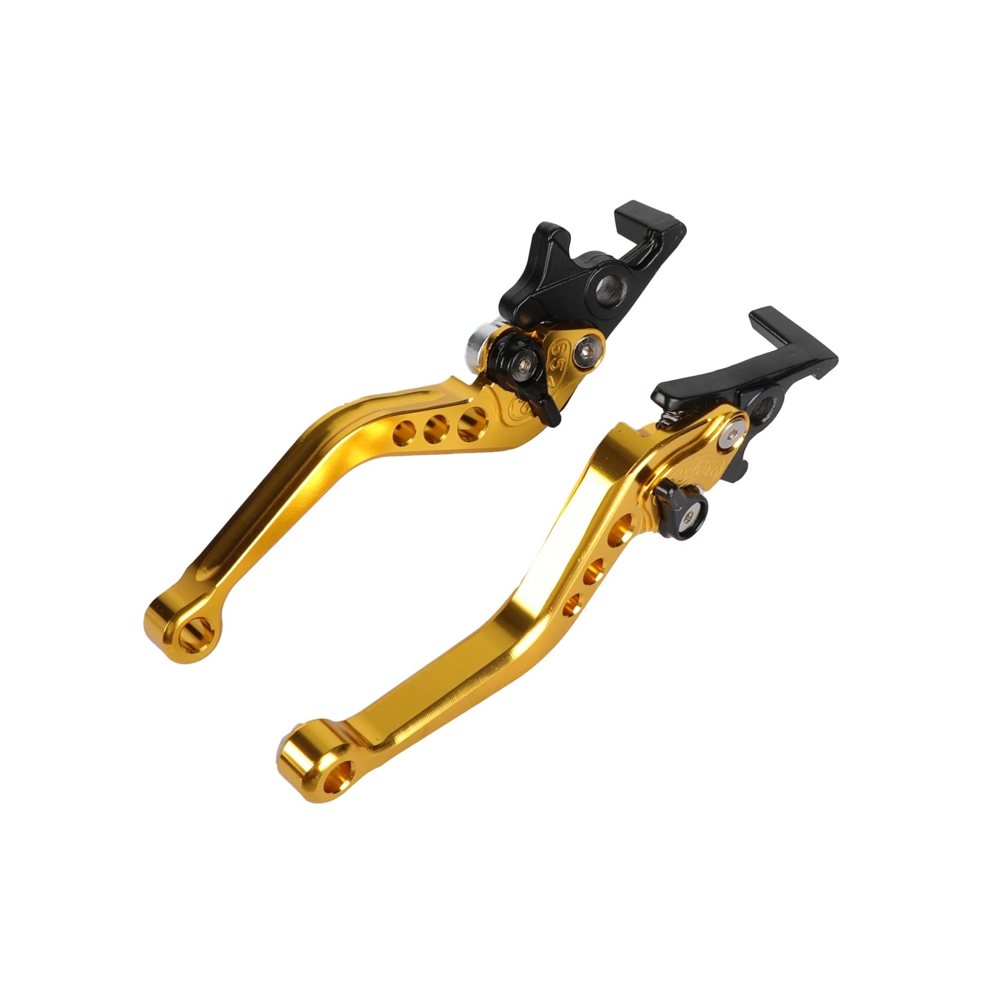 Gjihkwgz Motorcycle Brake Clutch Lever 125 Motorcycle Levers Brake Lever Brake Handle 1 Pair Universal Dual Disc Aluminum Clutch Brake Lever(Yellow)