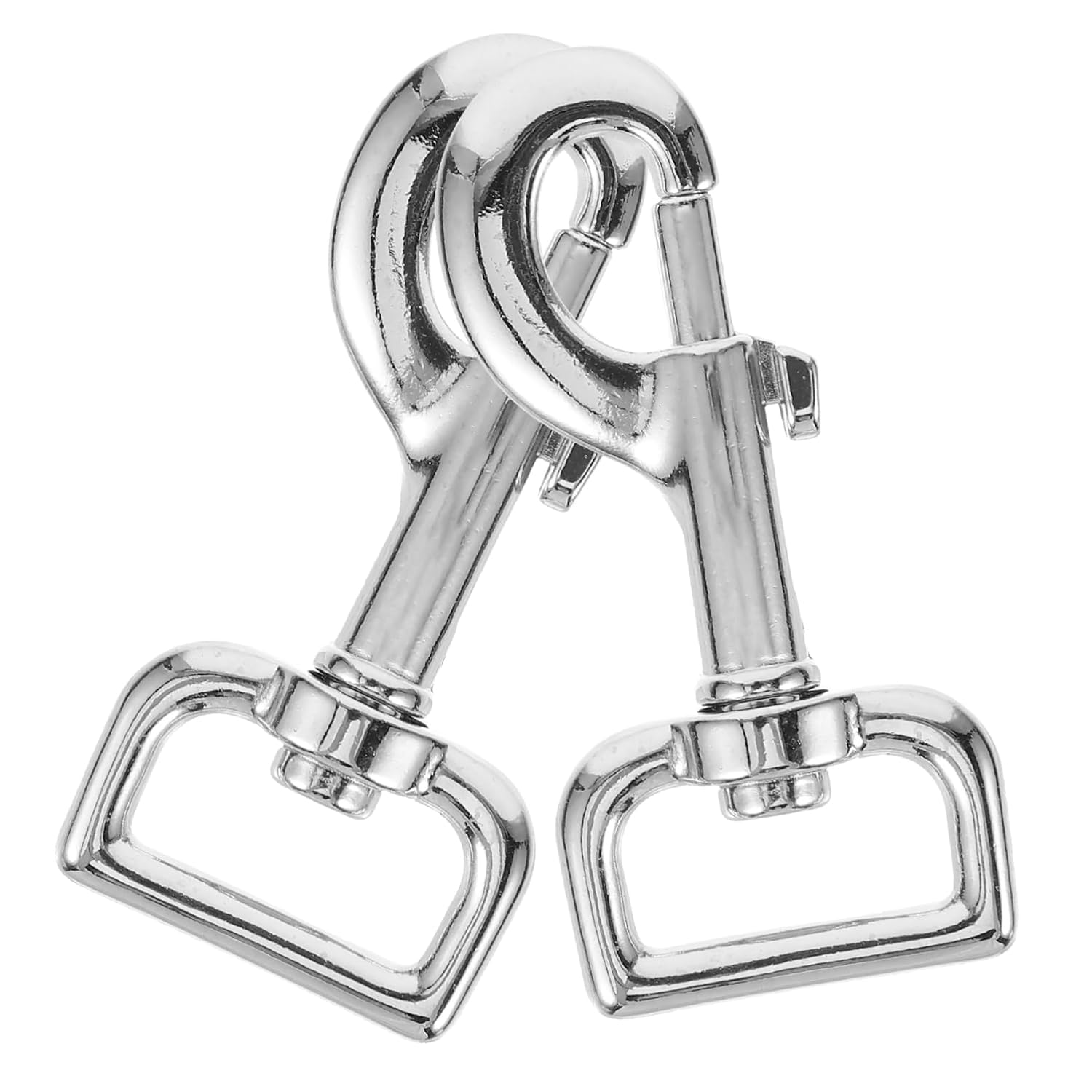 2pcs Pet Connectors Metal Dog Leash Buckle Swivel Snap Clips for Dog Collars