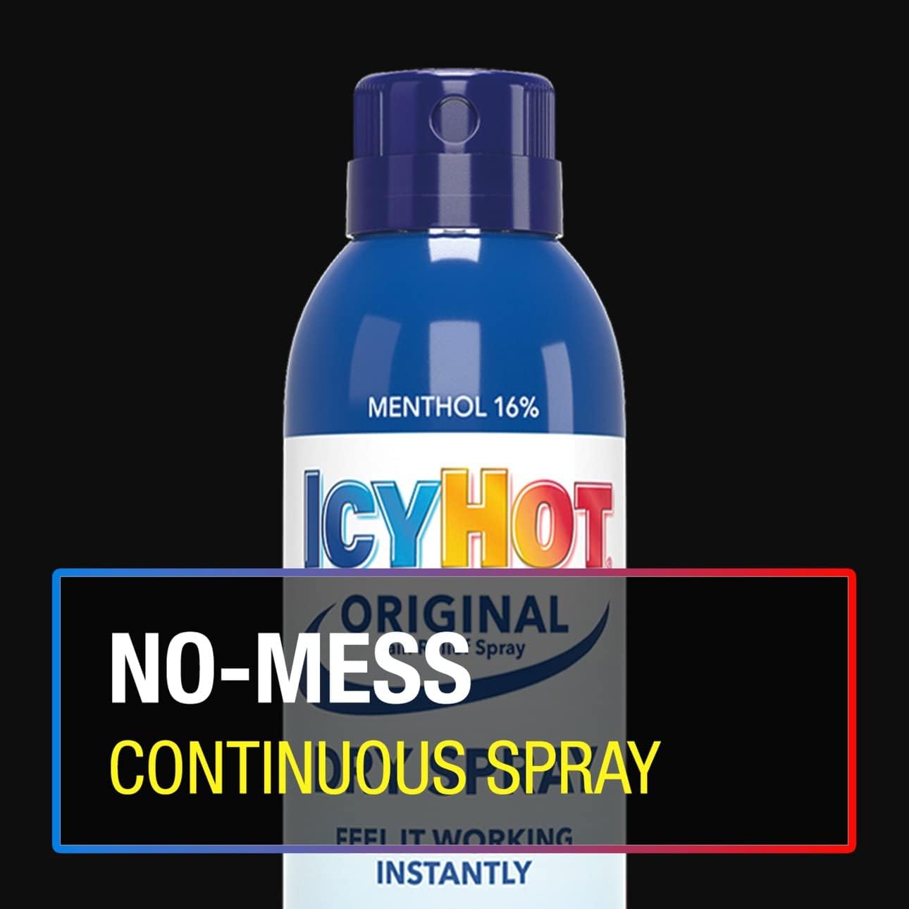 Icy Hot Maximum Strength Medicated Pain Relief Spray, 3.7 Ounces (Pack of 4)