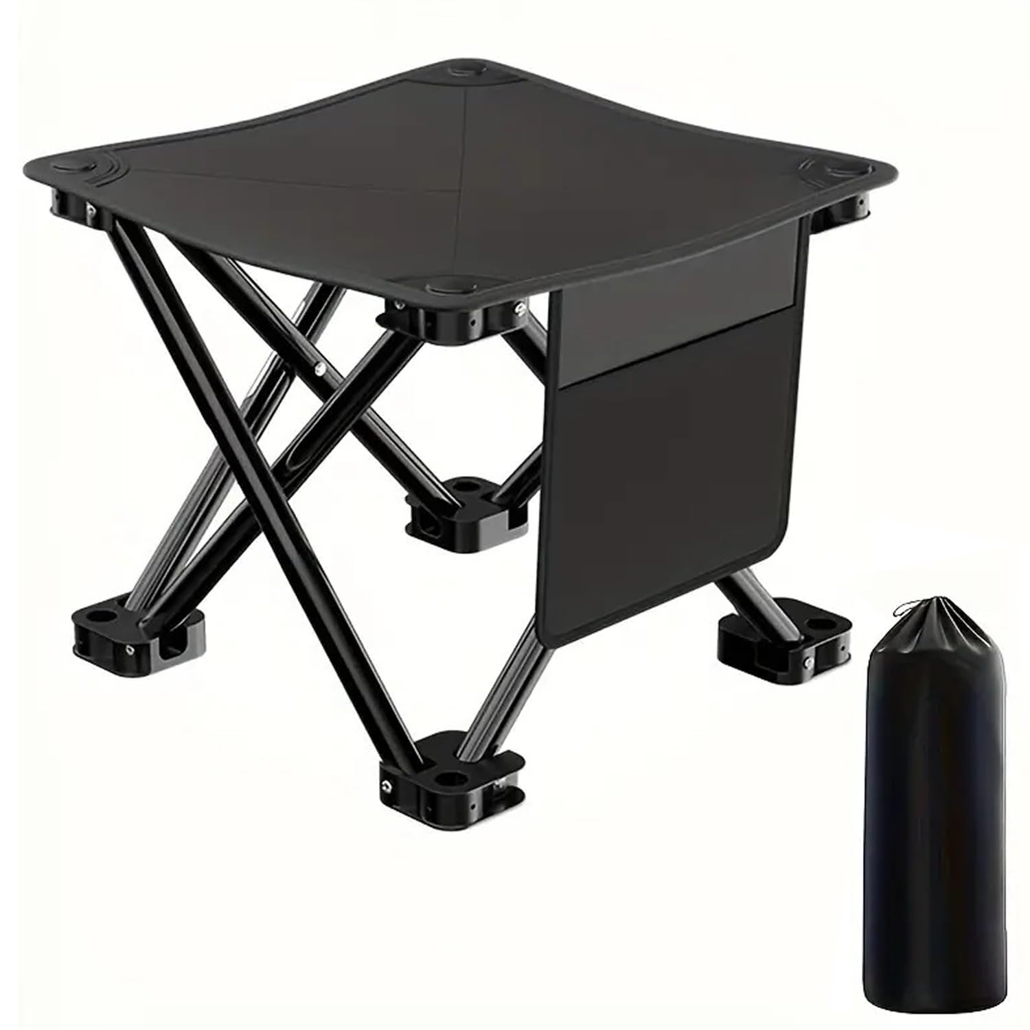 Hacer Folding Camping Stool Portable Collapsible Outdoor Foldable Chair with Carry Bag for Camping Travelling Picnic Gardening Hiking Fishing Beach (Pack of 1)