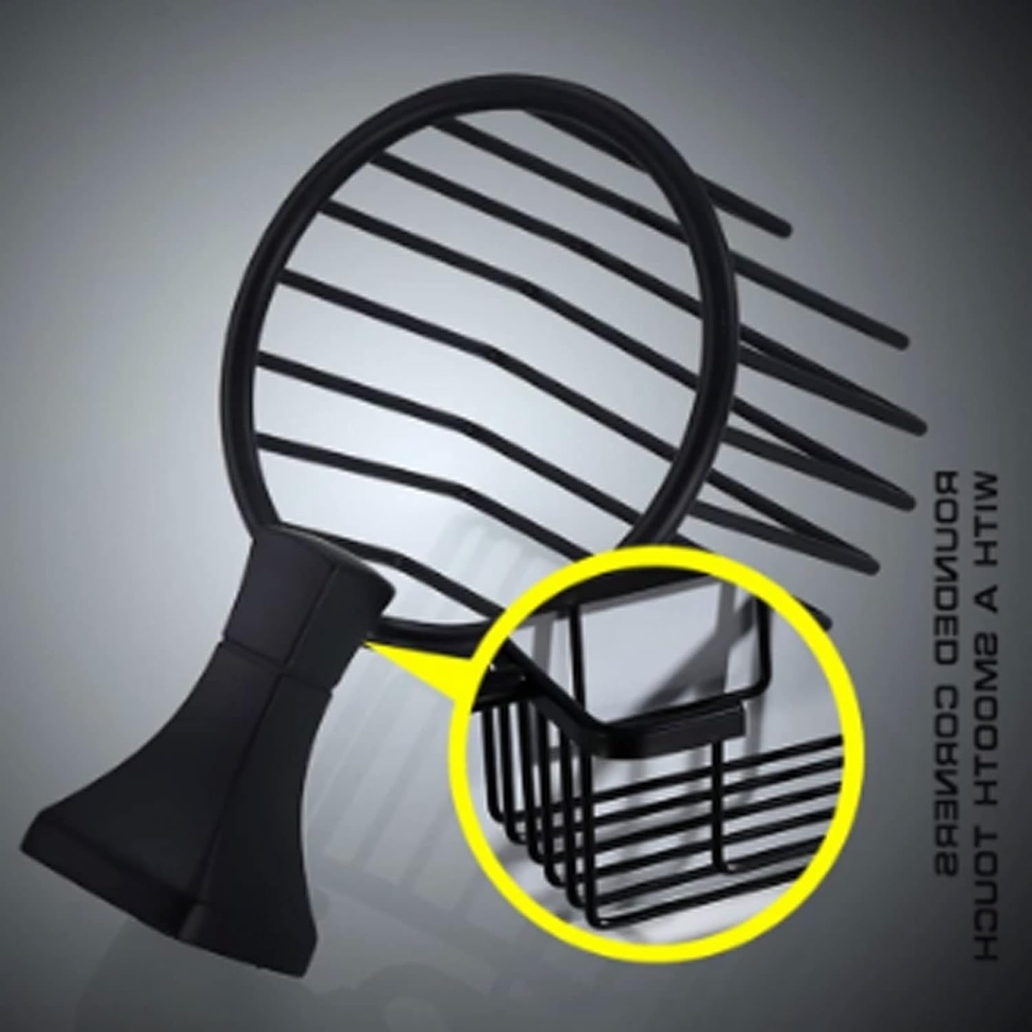 Wall-Mounted Toilet Paper Holder Punch-Free Tissue Roll Rack Aluminum Black Box Bathroom Shelf Decoration
