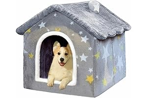 Foldable Mini Dog House for Small Dogs and Cats Within 17 lbs