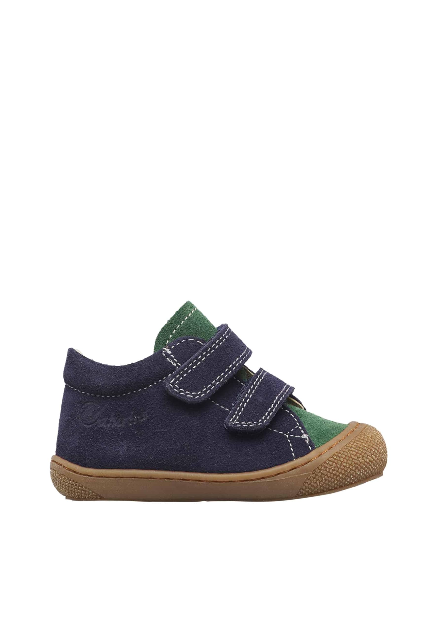 Naturino Cocoon VL Suede Sole Honey Navy-Green Bottle