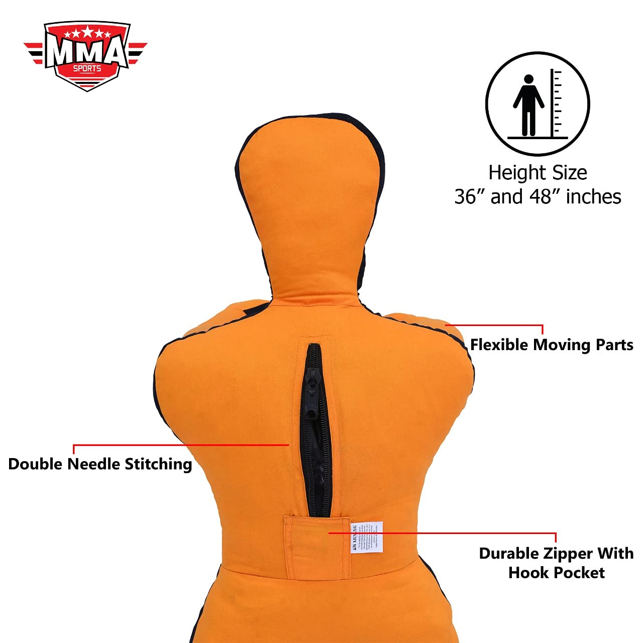Manichino per bambini BJJ Wrestling MMA Brasiliano Jiu Jitsu Bambini Judo Lancio Boxe Manichini 36-40 piedi INCHES-UNFILLED