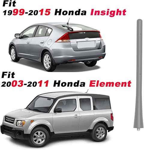 Miniatura 4 de Mástil de antena de radio de 7 pulgadas compatible con modelos Honda Acura Mazda Subaru Select, reemplazo directo, antena de techo corto, goma