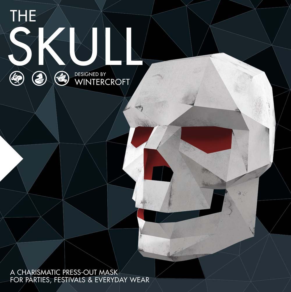 The Skull: A Charismatic Press-Out Mask for Parties, Festivals & Everyday Wear