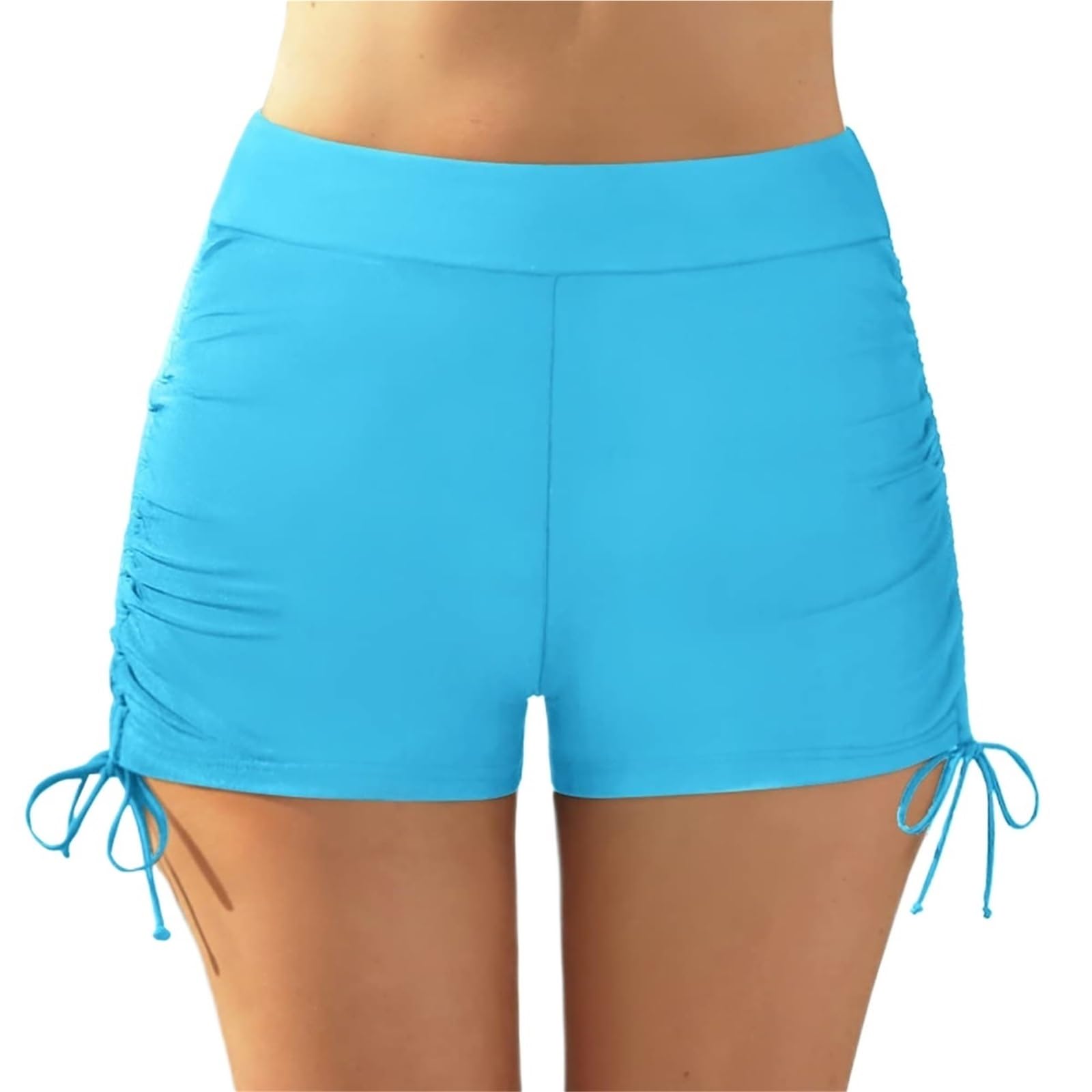 Costumi da Bagno Spiaggia for Donne, Slip Bikini a Vita Alta, Pantaloncini di Grandi Dimensioni per Spiaggia e Piscina