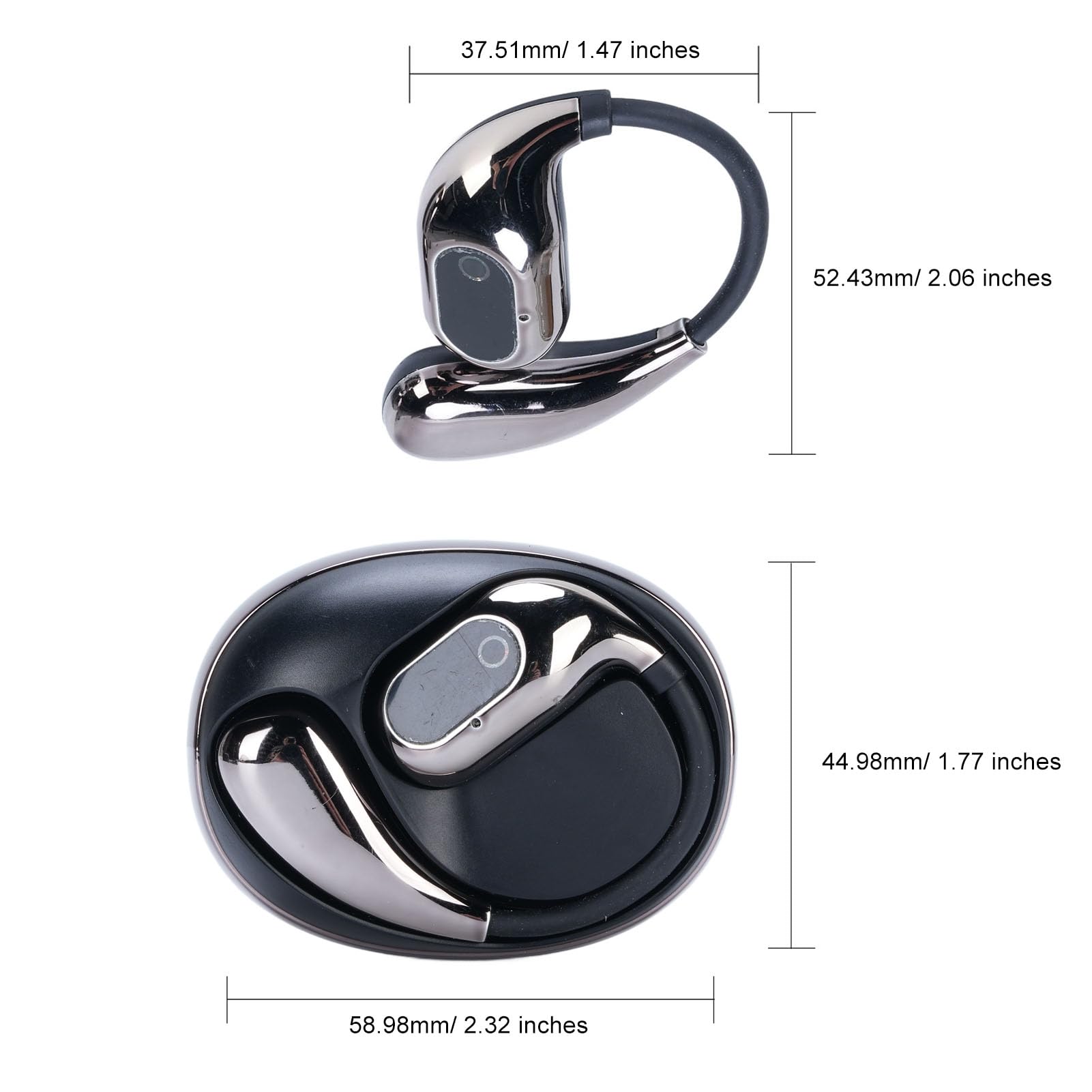 Annadue AI Language Translator Earbuds 5.0 Słuchawki Tłumacz Bezprzewodowe 138 Języki w Czasie Rzeczywistym Dwukierunkowe Tłumaczenie z kontrolą dotykową dla Nauki Podróży za granicą