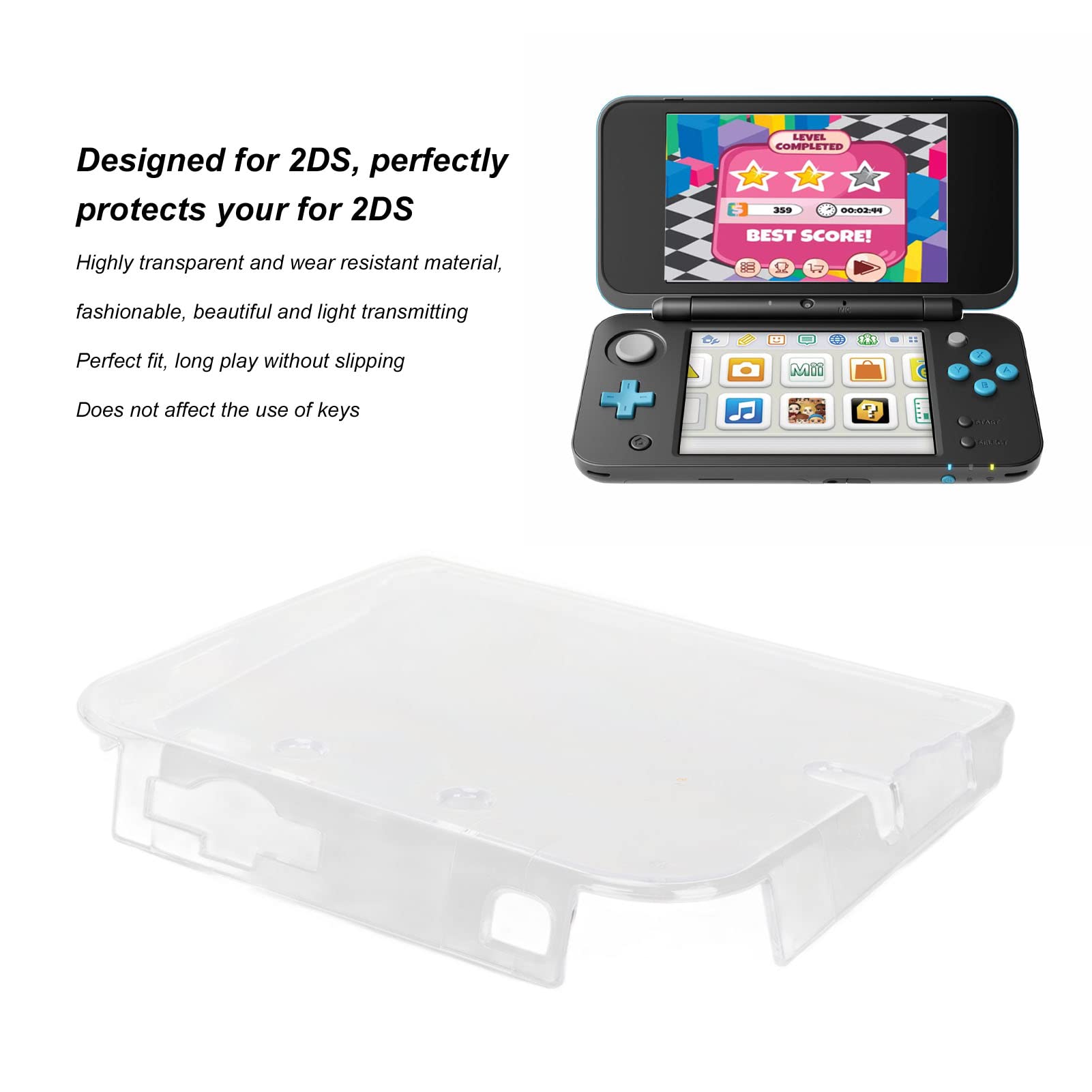 Cover trasparente alla moda per 2DS Crystal