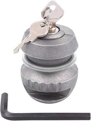 NC Cerradura de enganche universal para remolque antirrobo para remolque, bloqueo de bola de remolque, cerradura de caravana