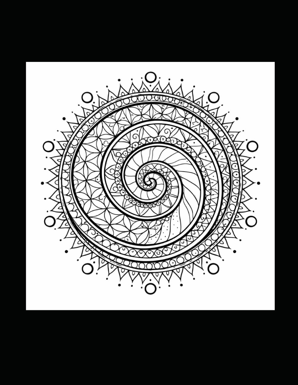 Sacred Geometry Coloring Book: 30 Relaxing Mandalas for Mindfulness & Stress Relief