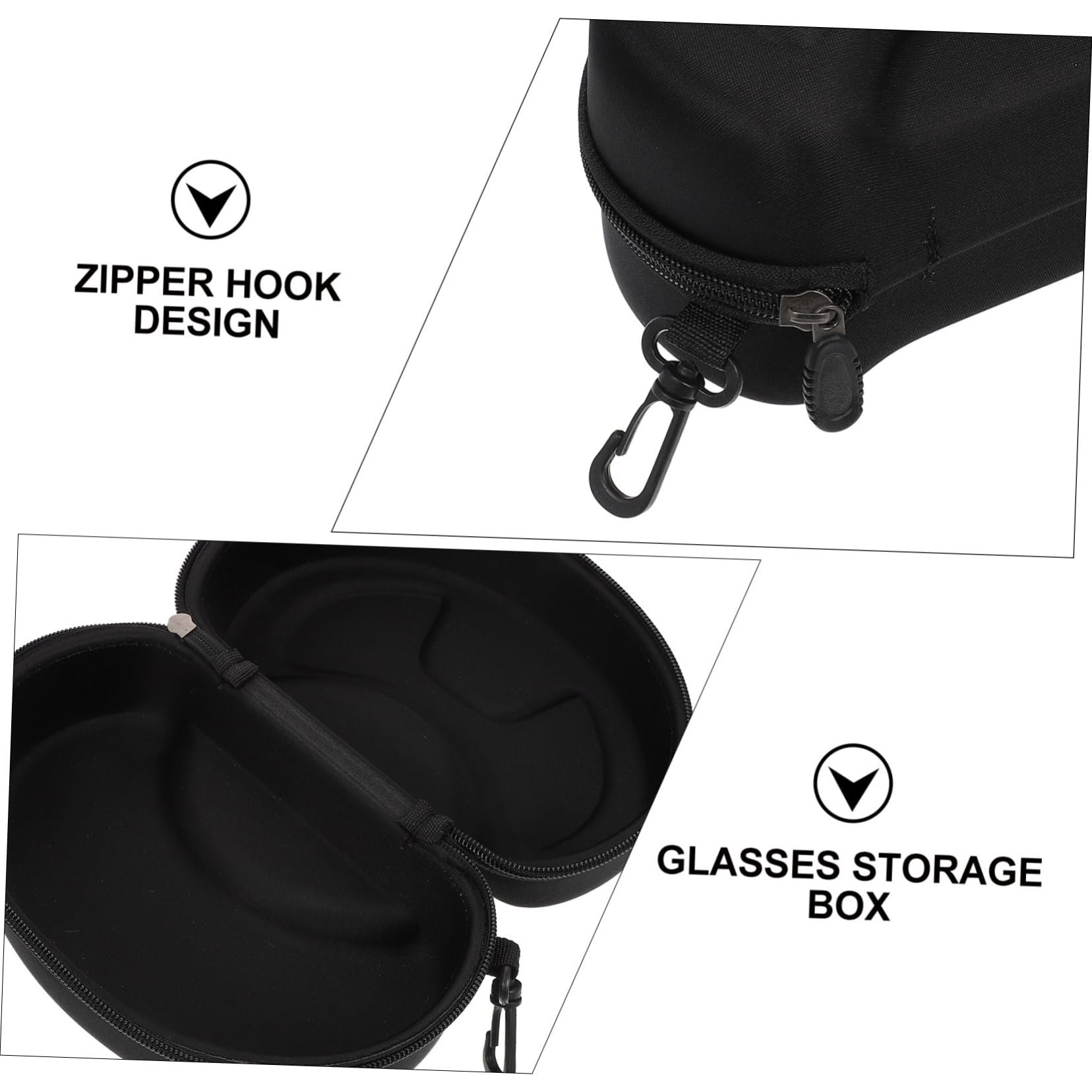 COLLBATH 3 Pezzi Custodia Per Occhiali Portatile A Molla Custodia Per Occhiali Custodia Per Occhiali Da Sole Custodia Per Occhiali