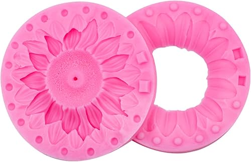 Miniatura 7 de Molde de silicona de girasol 3D para fondant, chocolate, caramelo, pastel, decoración, vela, jabón, hornear, pastelería, arcilla polimérica