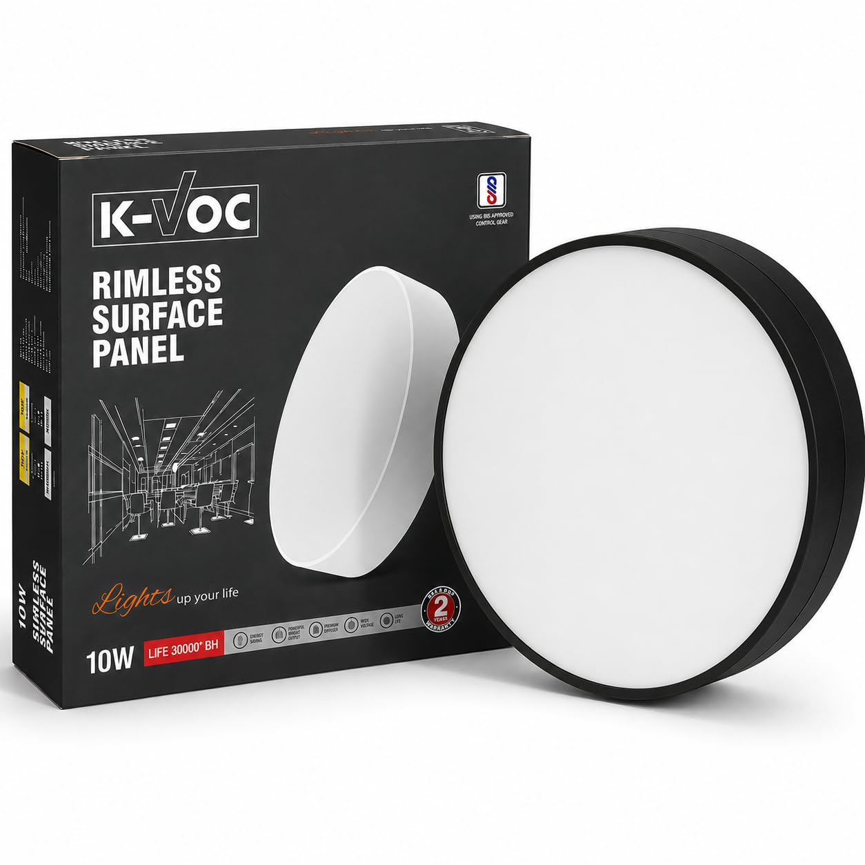Edge Glow Rimless Surface Panel Light 10W | White | Neutral White 4000K | Round Surface Mount LED Ceiling Light | Ideal for Parking, Corridor, Staircase & Store Room-image-37