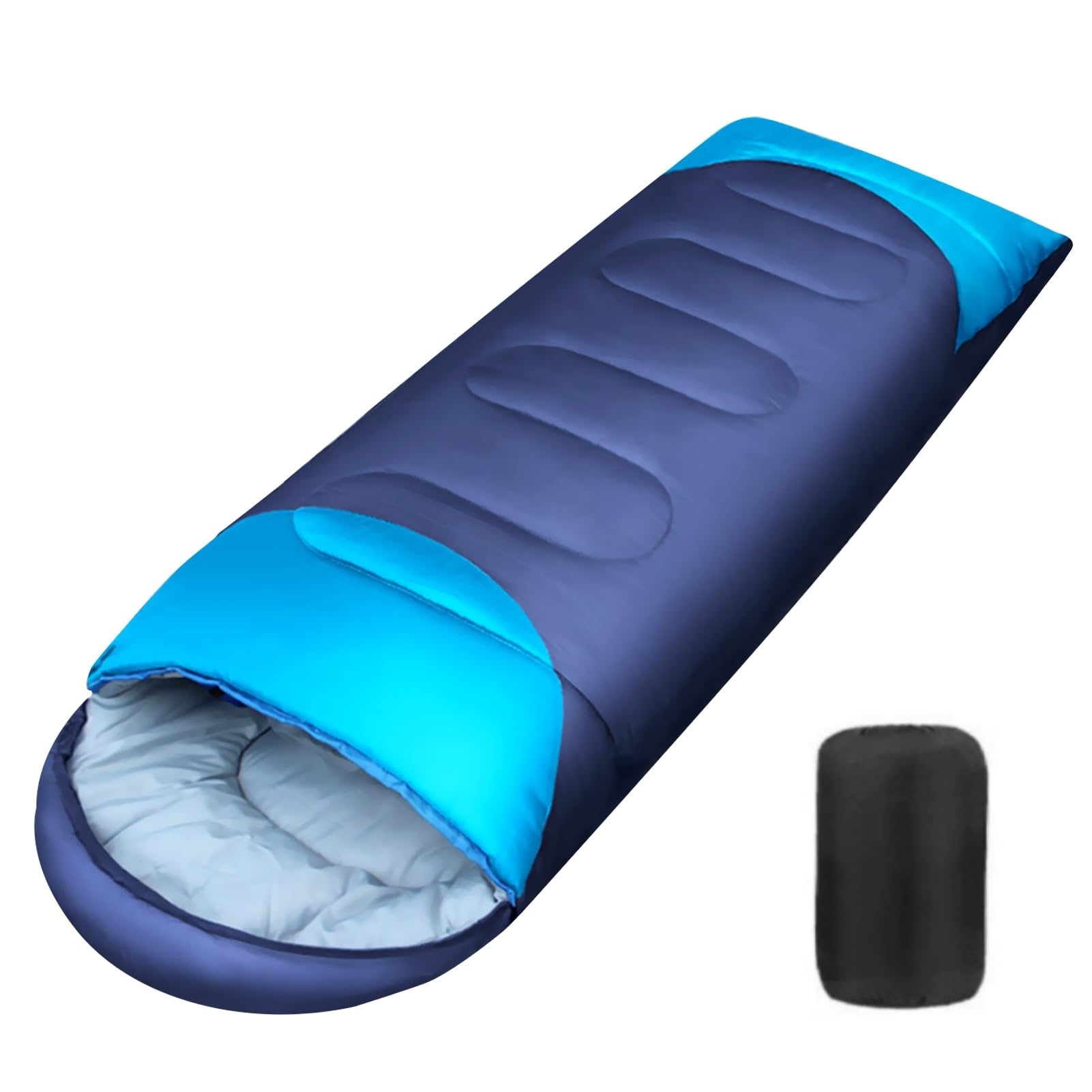 DAYONG Camping Sleeping Bag, Lightweight Portable Adults Sleeping Bag with Pillow EyeMask Earbuds Carry Bag, Compact Warm Sleeping Bag for Outdoor Traveling Hiking Climbing Backpacking.