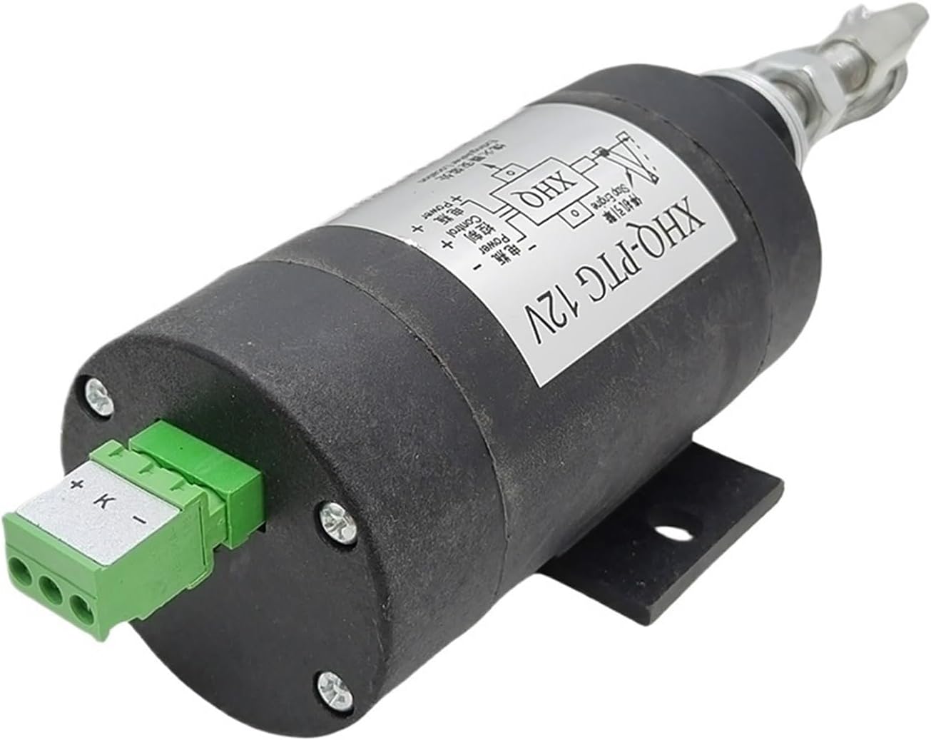 1pcs Cut Off Stop Solenoid Engine Flameout Device Off Valve XHQ-PTG 12v 24v Optional Flame Out Fuel Switch Universal Extinguisher(24V)