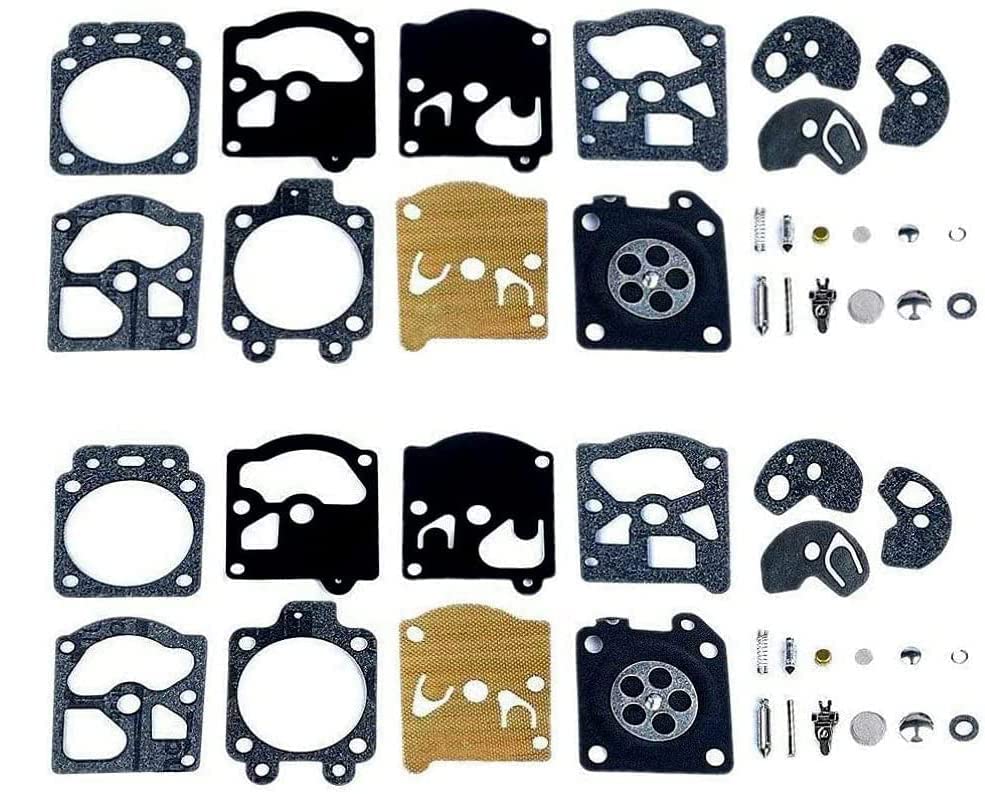 Poweka Kit Réparation du Carburateur Joint Membrane Compatible avec Walbro K10-WAT WA & WT Séries Stihl Hus-qvarna Poulan McCulloch Echo,Lot de 2