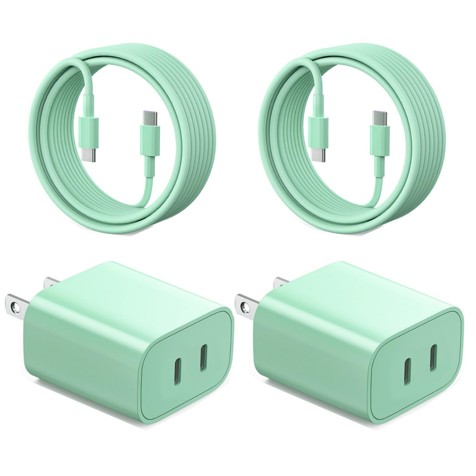 SANPRIO for iPhone 17 Charger Fast Charging, 40W Dual Port USB C Wall Charger Fast Charging Block with 6FT Long USB C to C Charging Cord Compatible