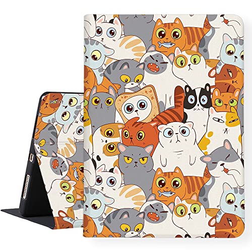 LI LOVE Funda para iPad 10ª generación 2022 lanzamiento iPad 10 Gen 11.9 pulgadas ligero delgado folio cubierta protectora suave TPU lindo gato ángulo ajustable Auto Wake Sleep Smart Leather Case