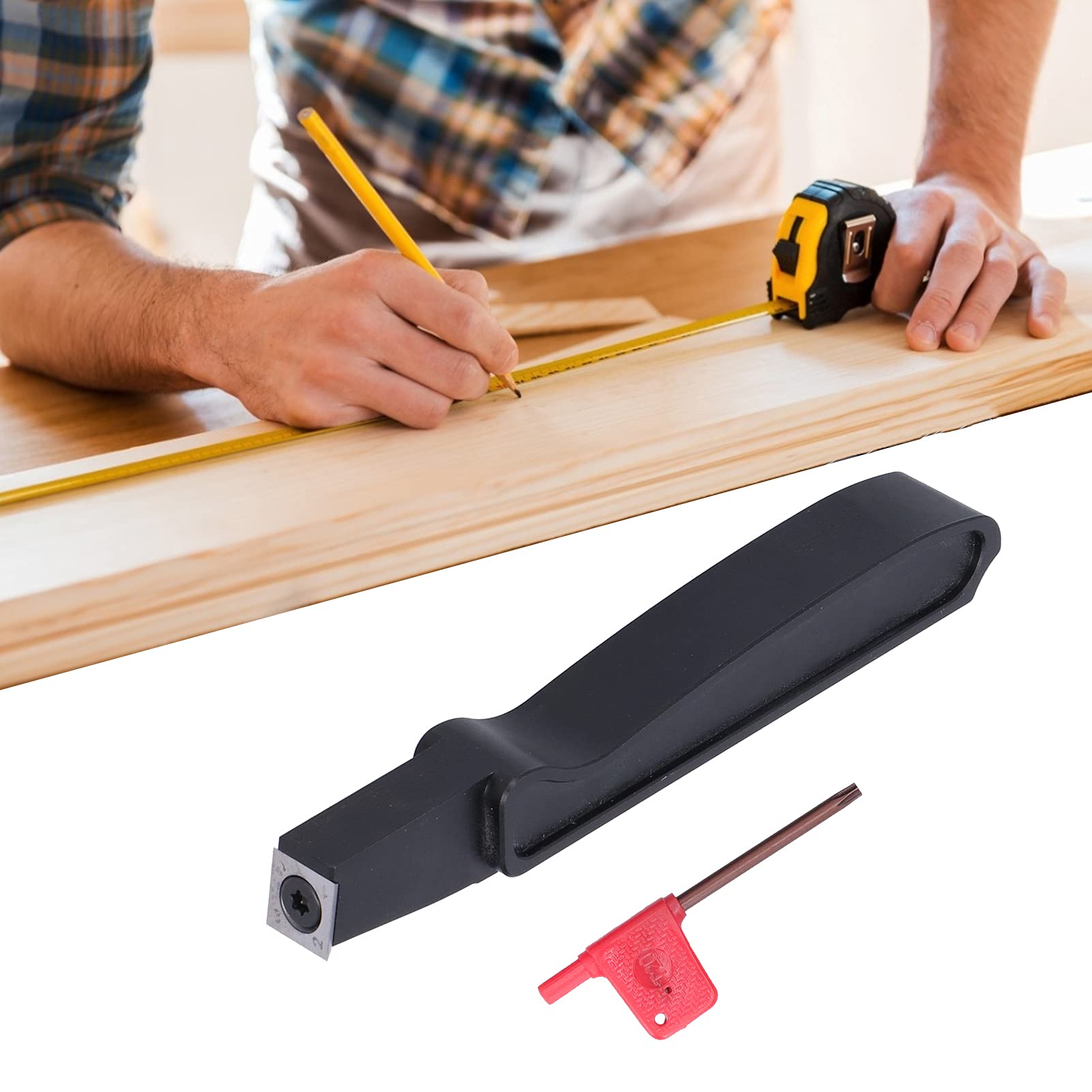 Carbide Alloy Insert Remover Knives - Woodworking Deburring & Glue Removal Tools With T20 Wrench