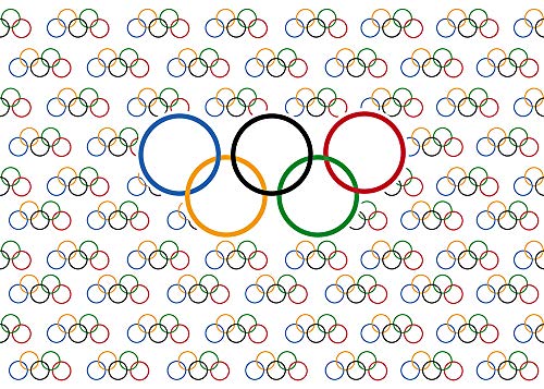 Xll Olympic Sport Theme Photography Background Vinyl Olympic Rings International Banner For Sports Party Photo Backdrops 5X3Ft Countries For Classroom Garden Grand Opening Sports Clubs Party Supplies #TOP6