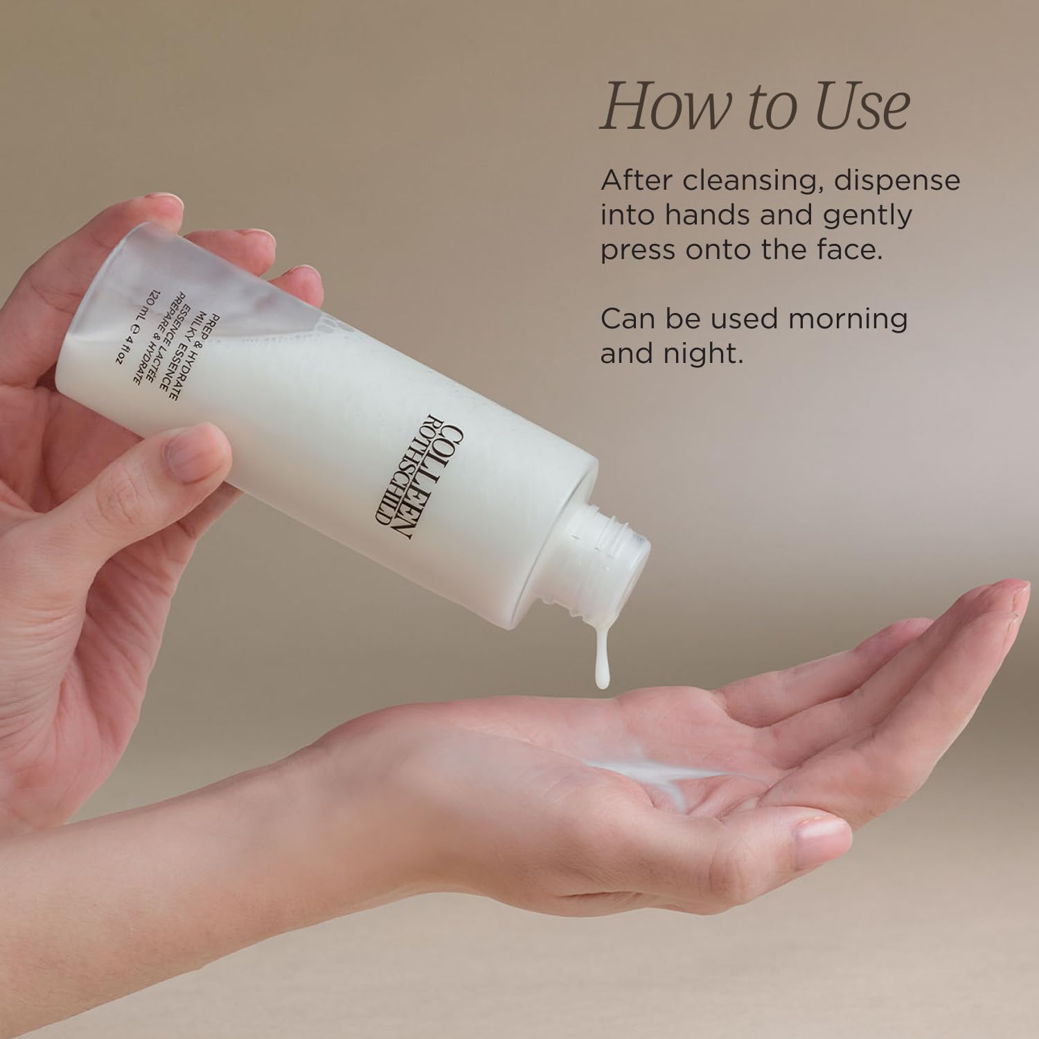 COLLEEN ROTHSCHILD Prep & Hydrate Milky Essence – Hydrating Skin Conditioner with Ceramides, Hyaluronic Acid & Niacinamide – All Skin Types