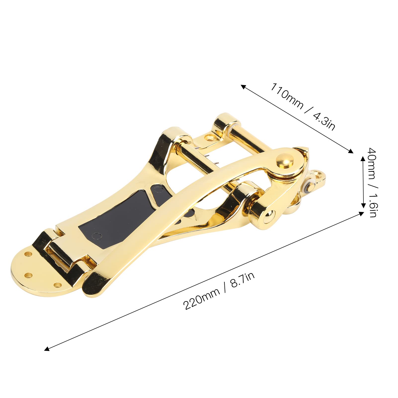 Guitar Tailpiece Tremolo Bridge Replacement Hand Crank Stringed Instrument Accessories for Enhancing Tone and Volume