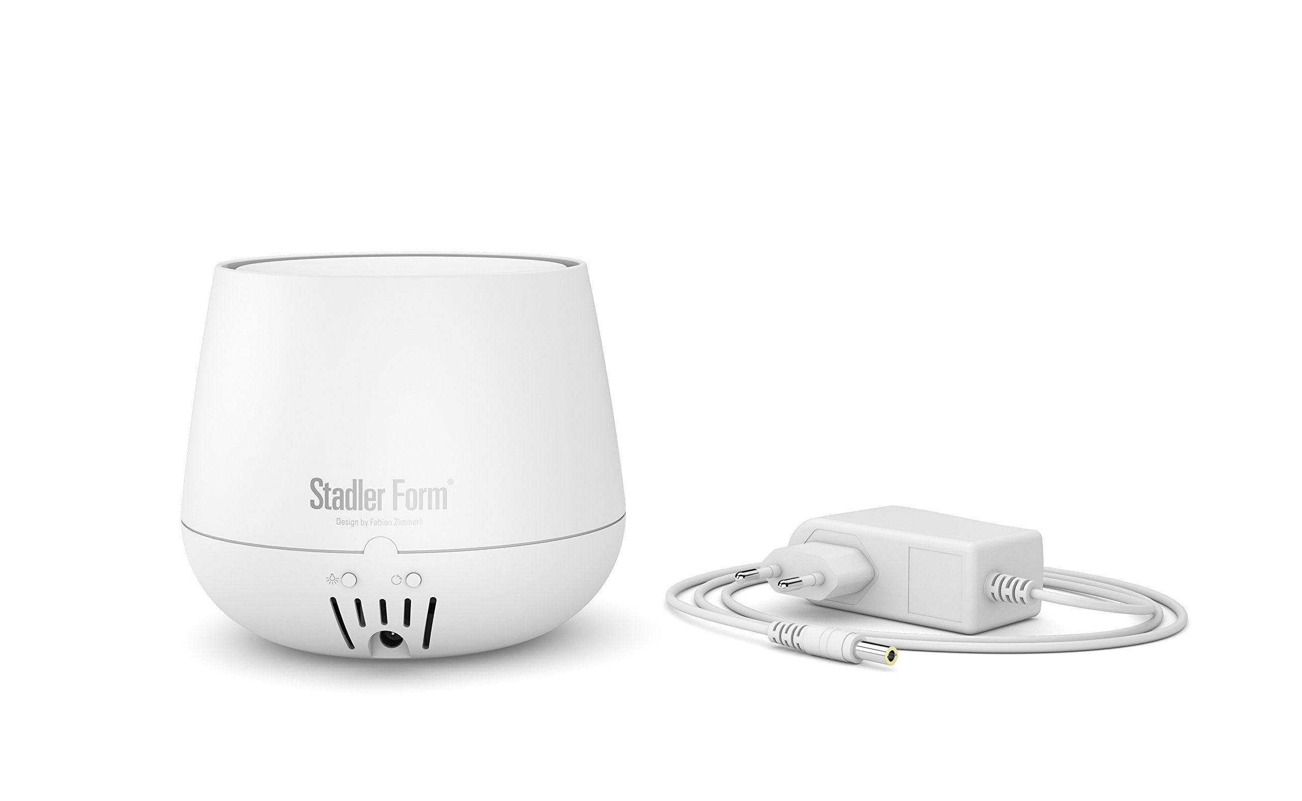 Stadler Form Aroma Diffuser Julia, Raumbedufter mit LED-beleuchtetem Effekt-Nebel, Aroma-Diffuser mit Intervall-Modus, Schwenkfunktion, für Duftöl geeignet, 54 h Laufzeit, weiss