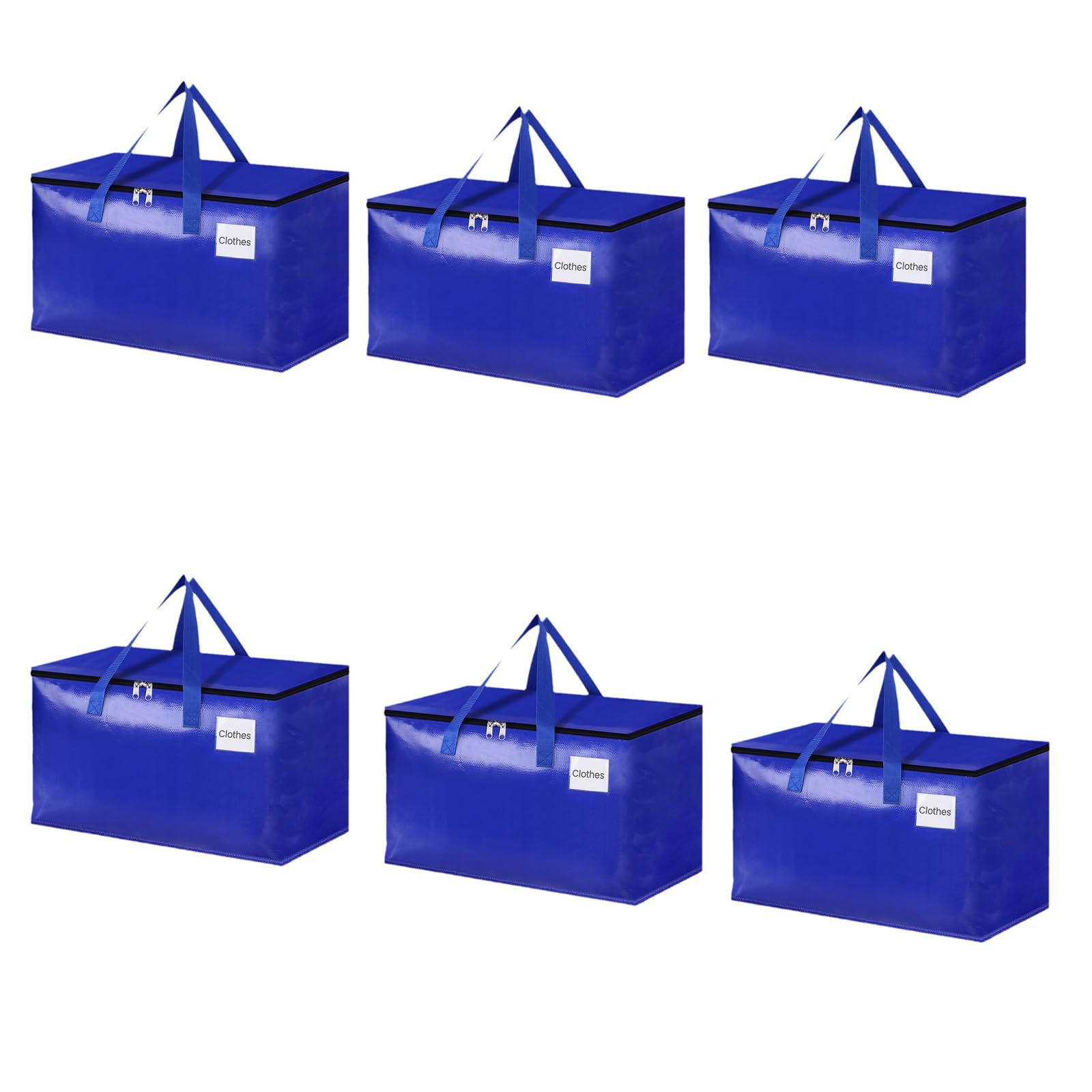 MICFENY Extra Heavy Duty Large Moving Bags with Strong Zippers & Comfortable Handle Clothes Storage Bags Toted Bins,Packing Bags