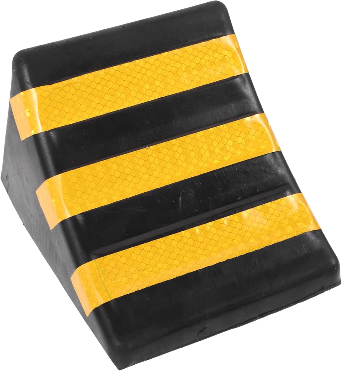 Zerodeko Car Wheel Chock Rubber Pad for Tire Support Compact Automotive Ramp for Driveway Use Durable Non Cracking Tyre Block for Secure Stability Cars and Trucks