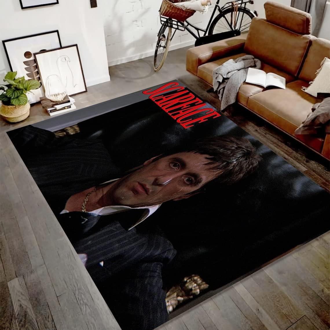 Scarface Rug, Tony Montana Rug, Fan Rug, Themed Rug, Custom