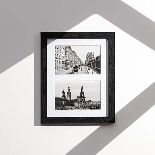 Miniatura 7 de eletecpro Marco de fotos de collage de 8 x 10 pulgadas con 1 paspartú, 2 fotos de 4 x 6 o 1 pieza de 8 x 10 pulgadas sin paspartú, marcos de fotos